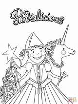 Pinkalicious Coloring Pages Nancy Fancy Printable Color Print Coloring4free Purplicious Cartoons Birthday Kids Pink Girl Sheets Drawing Supercoloring Party Anime sketch template