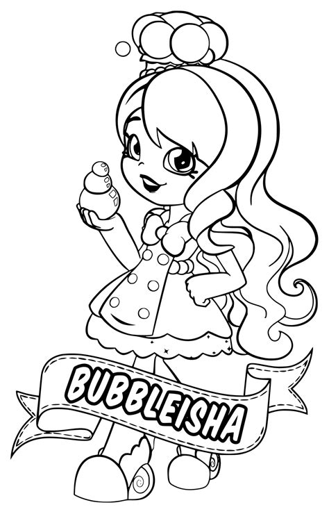 bubbleisha shoppies coloring pages mermaid coloring pages cool