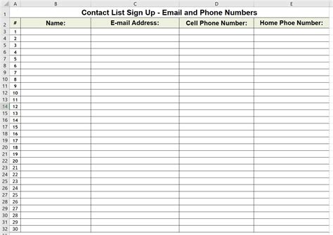 admin helper   print phone  email contact sign  list template excel