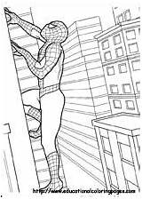 Coloring Spiderman Pages Birthday sketch template