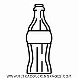 Refresco Botella Bouteille Soda Monochrome Fizzy Pepsi Cocacola Coke Botol Ultracoloringpages sketch template
