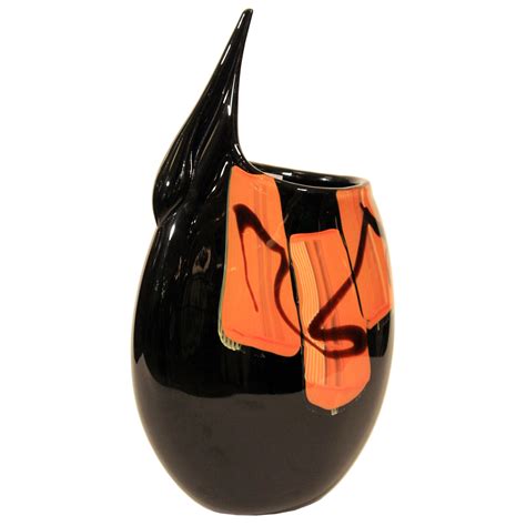 Unique Murano Glass Vase Italian Design Modernism