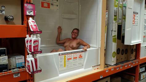 Naked In A Retail Store Bathtub Display Porn Pic Eporner