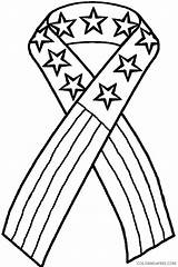 Coloring Pages Patriotic July 4th Ribbon Printable Flag Patriots Cancer Color American Awareness Fourth Adults Clipart Grade Print Breast Crafts sketch template