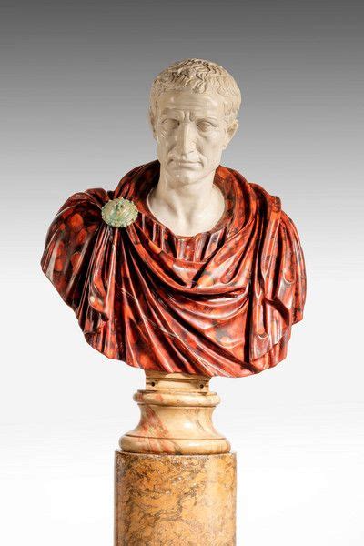 bust   roman politician marcus junius brutus   england roman art roman sculpture