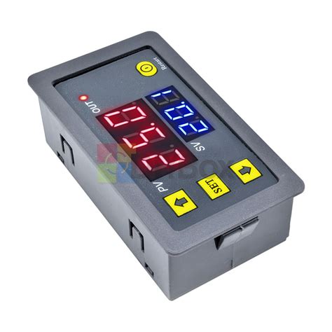 digital dual led delay relay automation cycle timer control switch