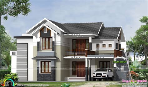 modern mix traditional house architecture kerala home design