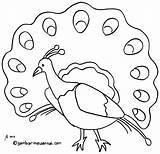 Mewarnai Binatang Hewan Sketsa Merak Burung Gambarmewarnai sketch template