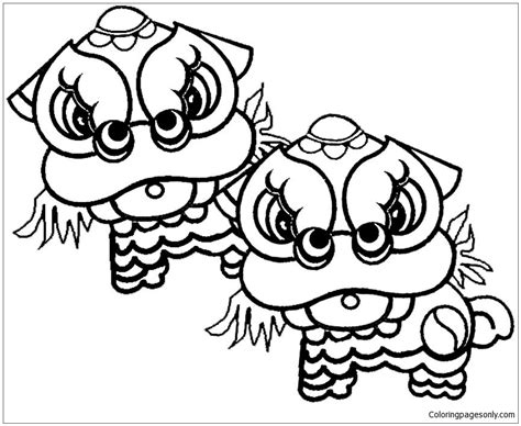 chinese  year coloring page  printable coloring pages