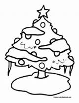 Christmas Tree Coloring Pages sketch template