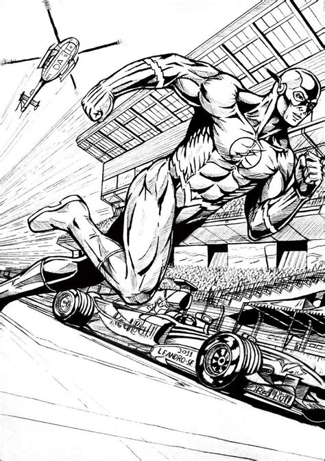 flash superhero printable coloring pages coloring home