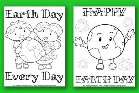 earth day coloring pages life  sweeter  design