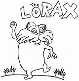 Lorax Seuss Wacky Getdrawings sketch template