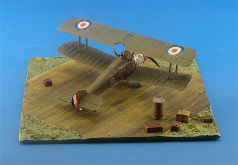 wwi diorama display wooden planks airplane scale models kits