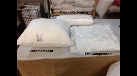 Options For Individually Compressed Pillow Forms Youtube