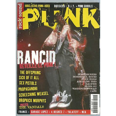 Rancid The Offspring Sex Pistols Propagandhi Blink