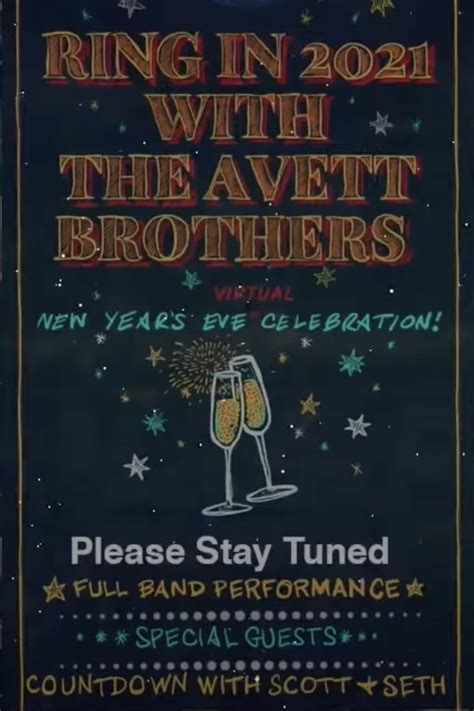 the avett brothers live new years eve virtual celebration película