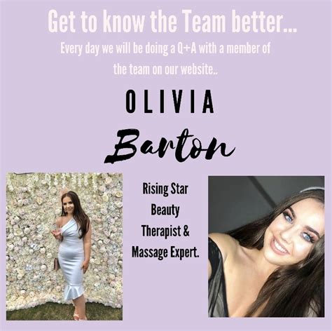 Get To Know Us Olivia Rising Star Beauty Therapist And