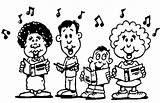 Singing Clipart Sing Children Choir Clip Cliparts Hymn Group Music Singers Singer Fairbanks Class Winter Hard Church Library Notes Song sketch template
