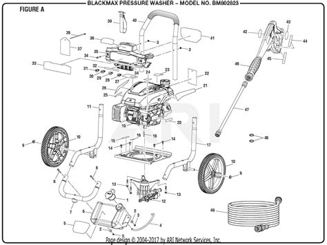 homelite bm pressure washer mfg      rev parts diagram  figure