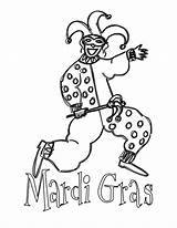 Mardi Gras Coloring Pages Printable Jester Color Kids Printables Activities Choose Board sketch template