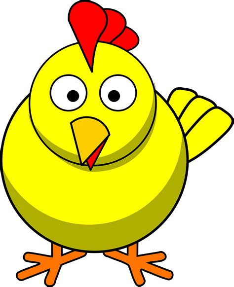 chicken baby yellow cartoon png picpng