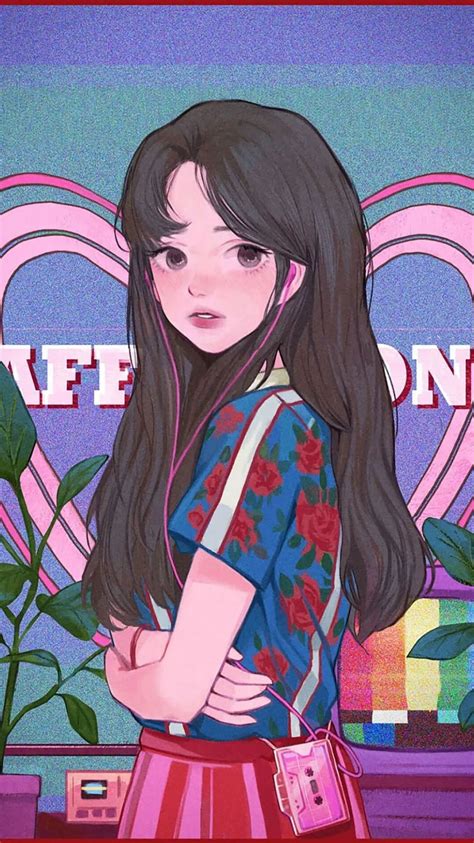 aesthetic girl artworks wallpapers wallpaper cave