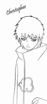 Sasori Pages Coloring Sand Red Deviantart Lineart Template Naruto Link sketch template