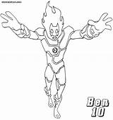 Ben Coloring Pages Ben10 Print sketch template