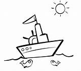 Barco Barcos Transporte Meios Pequeno Soleado Navegando Guiainfantil Desenhar Navio Peixes Num Ensolarado Anclas Pelautscom Imagixs Niños Infantil Grátis Totalmente sketch template