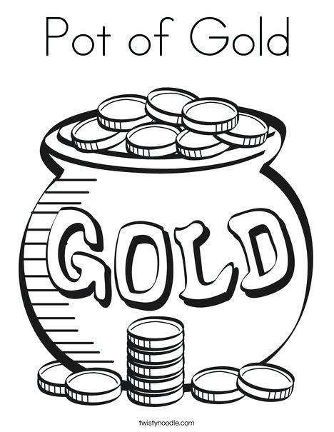 rainbow  pot  gold coloring page  getdrawings
