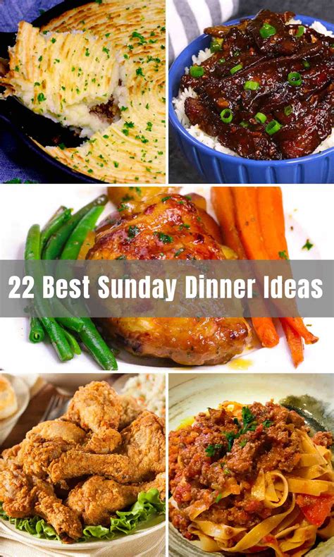 sunday dinner ideas easy recipes