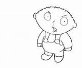 Stewie Griffin Action Coloring sketch template