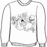 Christmas Coloring Pages Ugly Sweater Printable Invitations Printablee sketch template