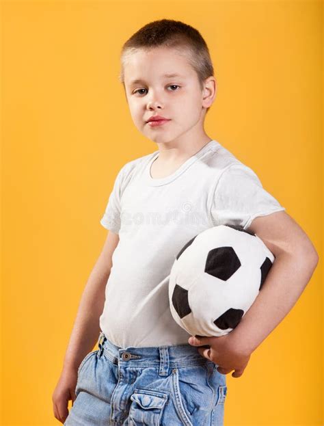 portrait    football fan boy stock photo image  play dynamic