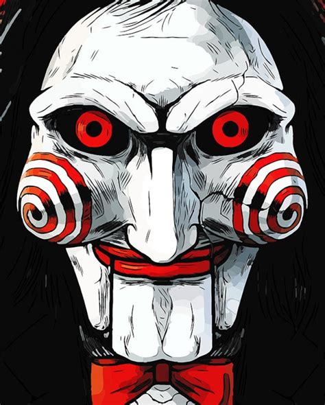 billy  puppet painting   jigsaw horror etsy
