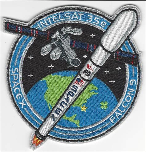 spacex mission patch intelsat   space force historical