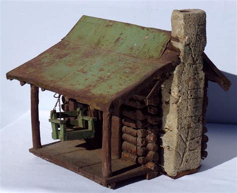 miniature log cabin cabin dollhouse log cabin rustic  log cabin