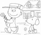 Coloring Pages Peanuts Charlie Snoopy Brown Movie Getcolorings Getdrawings Printable Color Colorings sketch template