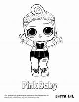 Coloring Pages Lol Baby Lotta Dolls Pink Color Surprise Doll Series Drawing Printable sketch template
