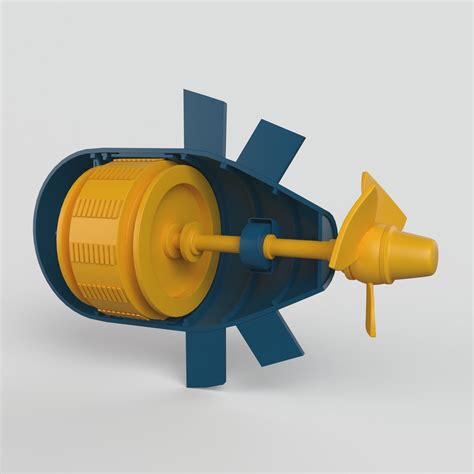 hydroelectric power station engine  cgtrader
