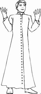 Sacerdote Sacerdotes Niños Priest Colorin Clergyman Disfrute Motivo Pretende Compartan sketch template