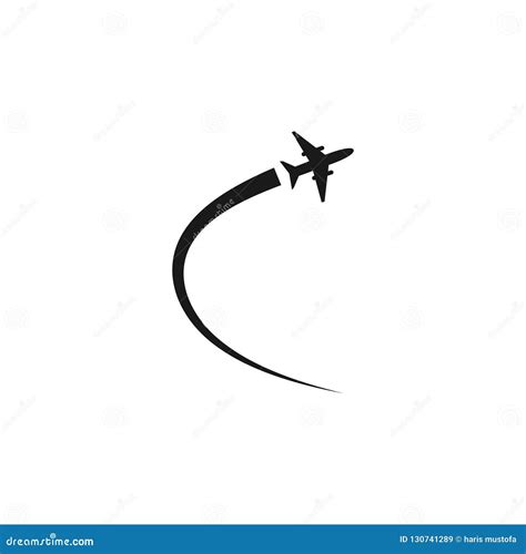 plane flying graphic design template vector illustration stock vector