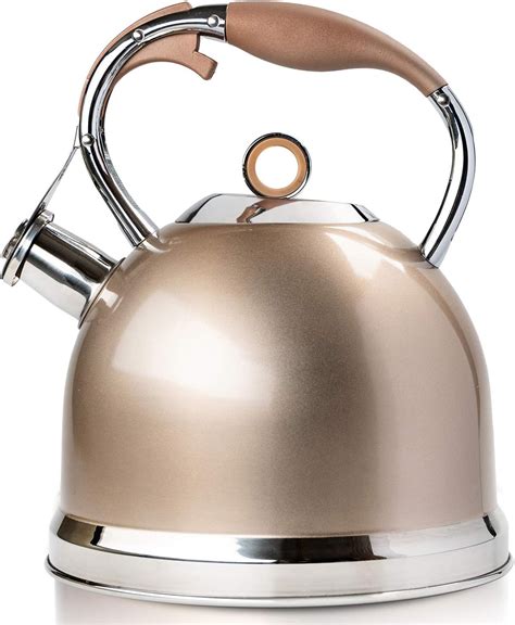 amazoncom tea kettle   quart induction modern stainless steel