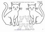 Coloring Family Cat Pages Cats Animal Color Printable Getcolorings Getdrawings sketch template