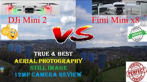 dji mini   fimi mini  aerial photoshoot comparison  mega pixel mp camera
