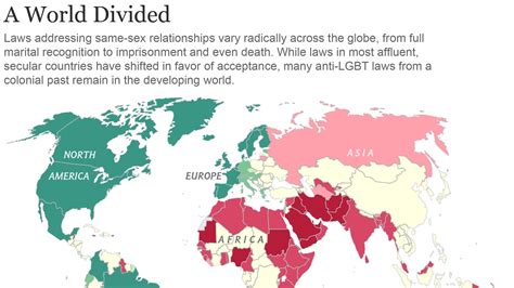 map shows where being lgbt can be punishable by law