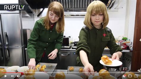 all russian cosplay cafe opens in tokyo uniformed girls serve up borscht pierogi cute 【video