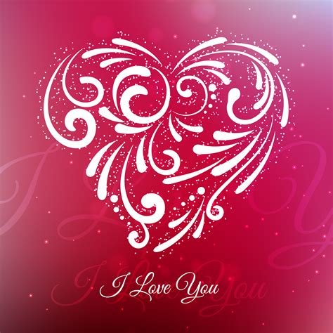 creative love heart background vector design illustration