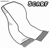 Scarf Coloring Pages Drawing Kids Getdrawings Print Adults sketch template